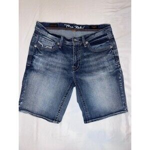 True Rebel 705-Shorts Mens Blue Dark Premium Denim Size 32